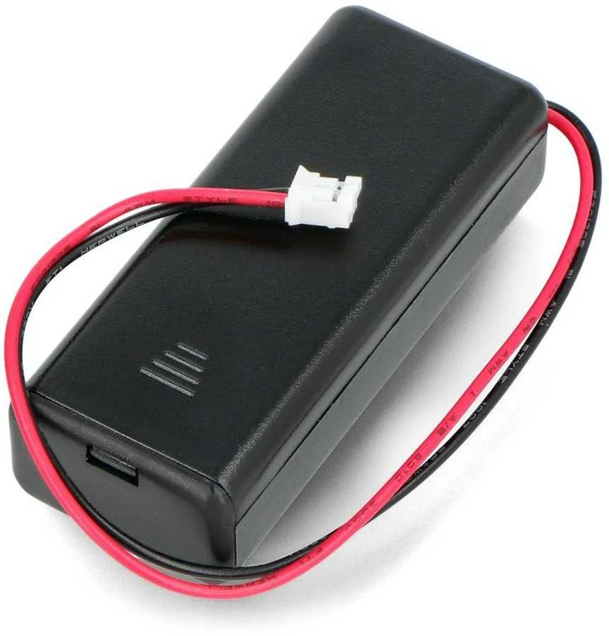 Baterijų laikiklis 2xAAA su JST kištuku ir jungikliu - skirtas BBC micro:bit - Multicomp Pro PE000054