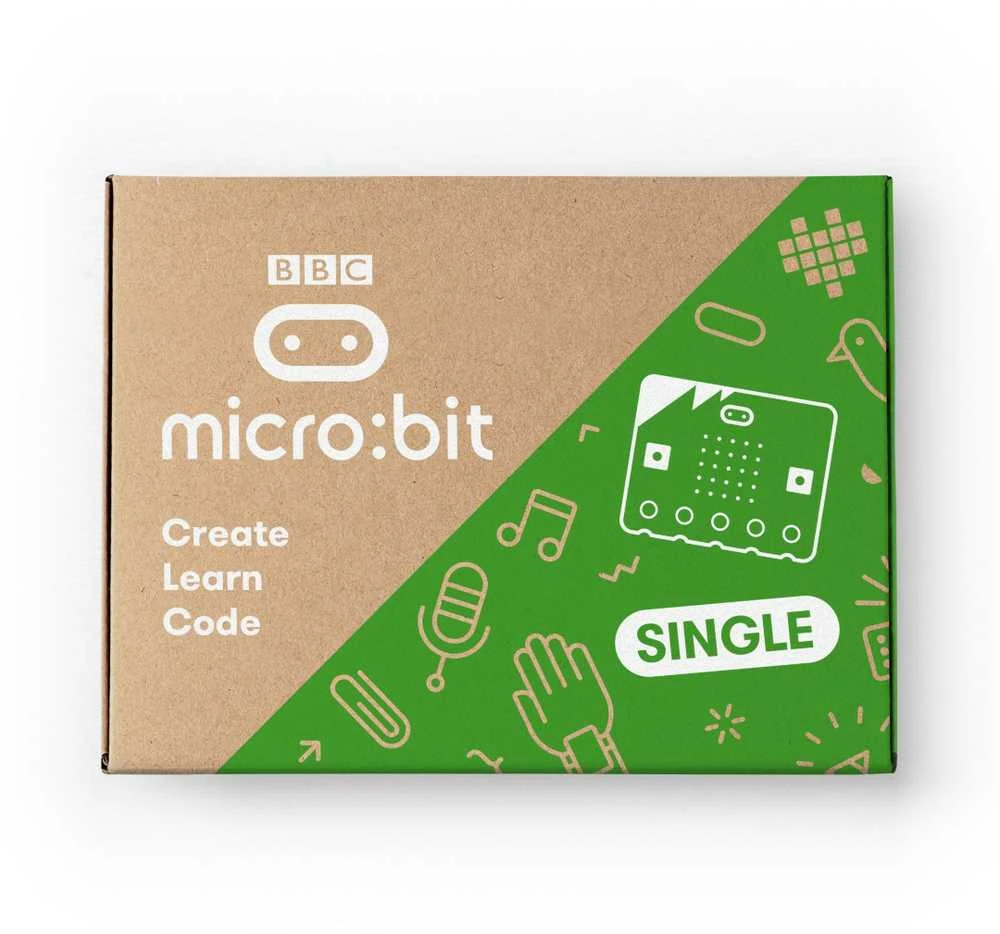 BBC micro:bit 2 Single – edukinis modulis Cortex M4 akselerometras Bluetooth LED 5x5