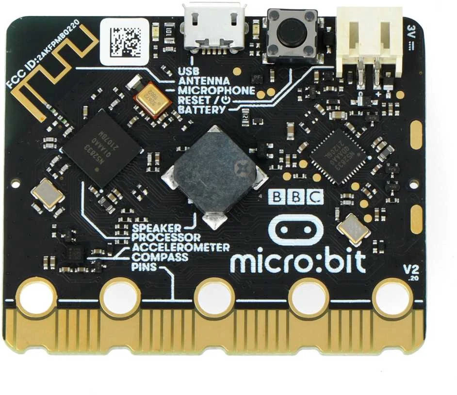 BBC micro:bit 2 Single – edukinis modulis Cortex M4 akselerometras Bluetooth LED 5x5
