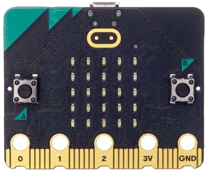 BBC micro:bit 2 Single – edukinis modulis Cortex M4 akselerometras Bluetooth LED 5x5