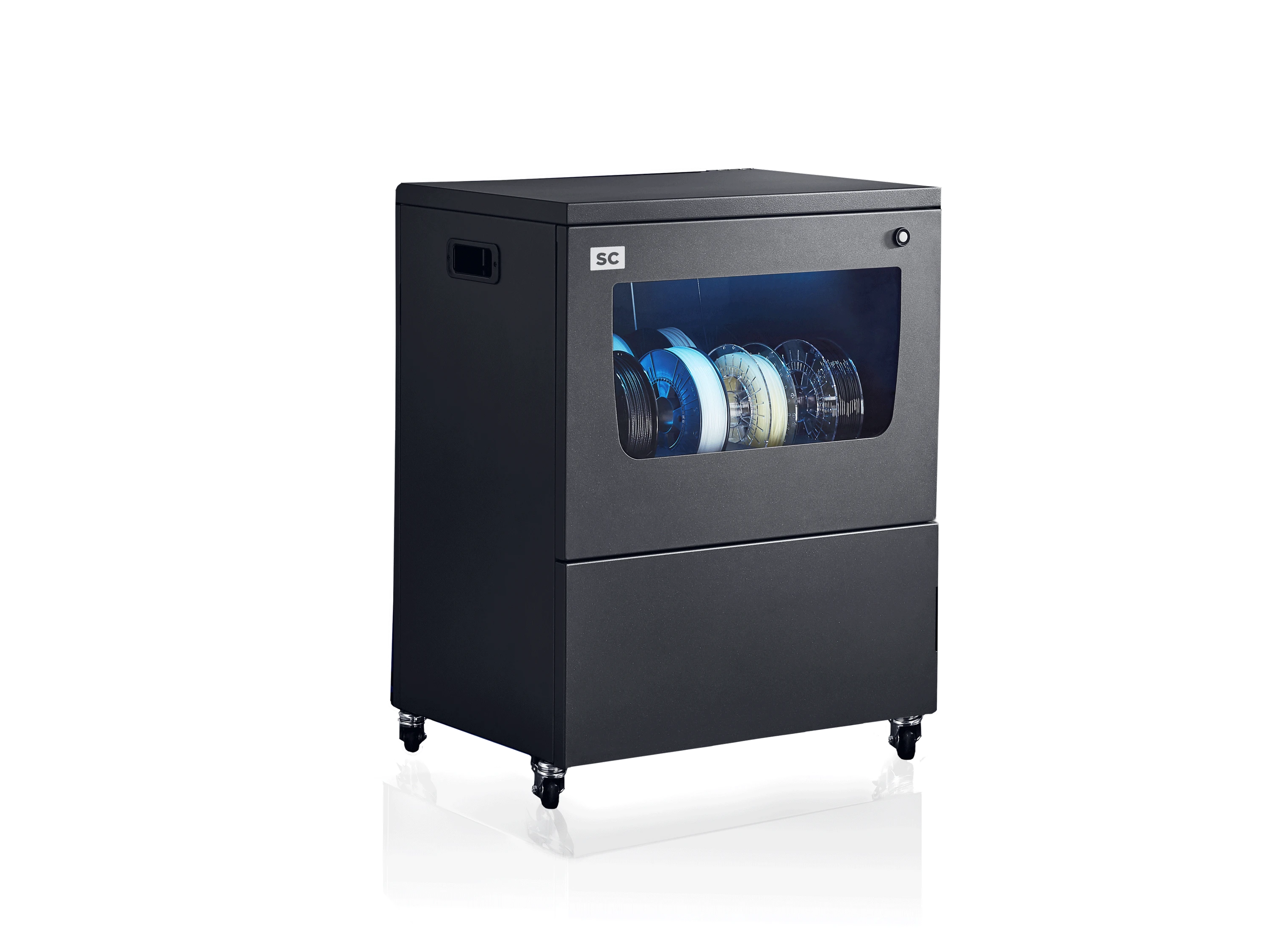 BCN3D išmanioji spintelė su ratukais ir siūlų skyriumi