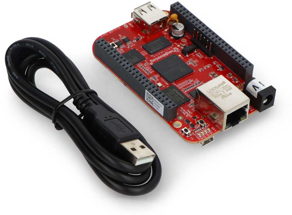 BeagleBone Juodas Industrial – ARM Cortex A8 1 GHz plėtros plokštė – 512 MB RAM + 4 GB eMMC