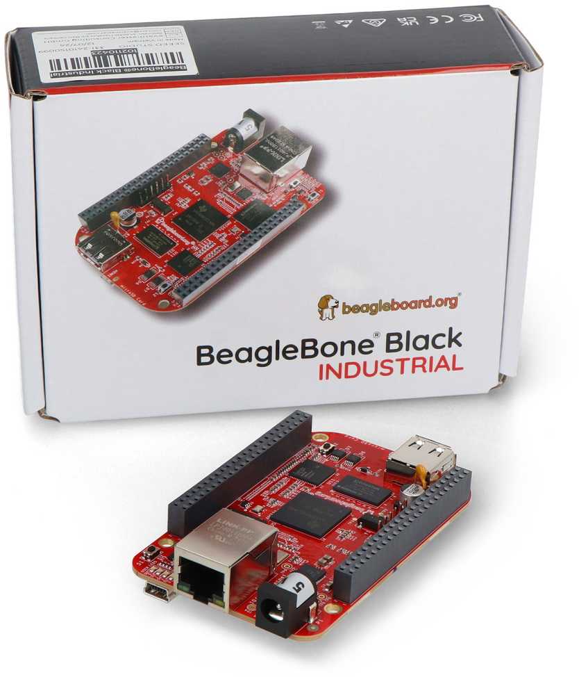 BeagleBone Juodas Industrial – ARM Cortex A8 1 GHz plėtros plokštė – 512 MB RAM + 4 GB eMMC