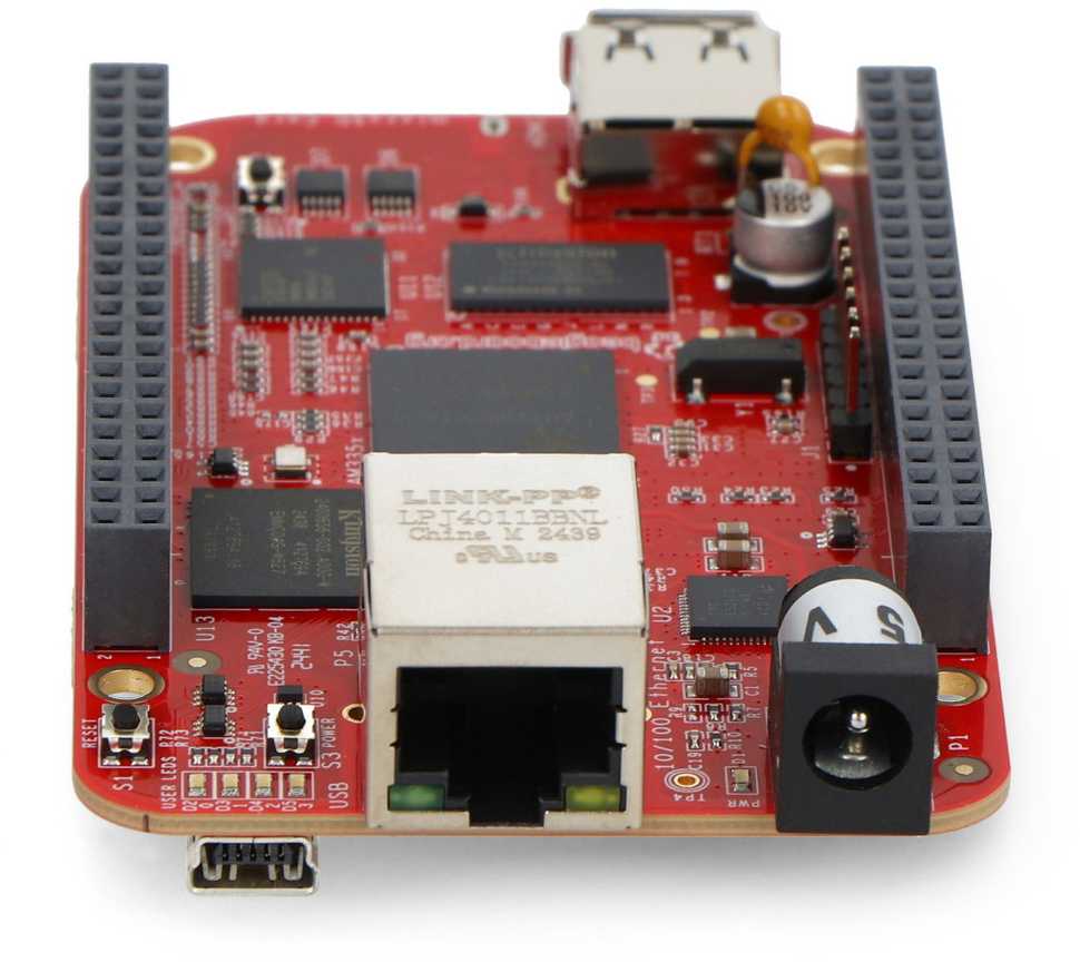 BeagleBone Juodas Industrial – ARM Cortex A8 1 GHz plėtros plokštė – 512 MB RAM + 4 GB eMMC
