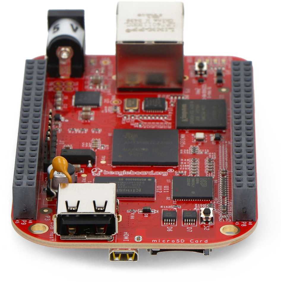 BeagleBone Juodas Industrial – ARM Cortex A8 1 GHz plėtros plokštė – 512 MB RAM + 4 GB eMMC