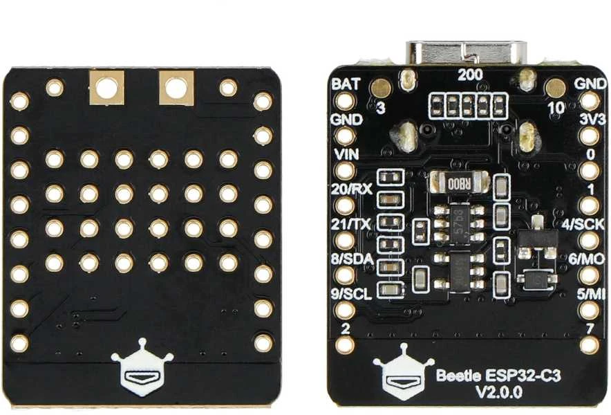 Beetle ESP32 - C3 RISC-V - su Espressif ESP32-C3 RISC-V mikrovaldikliu - WiFi - Bluetooth - DFRobot DFR0868