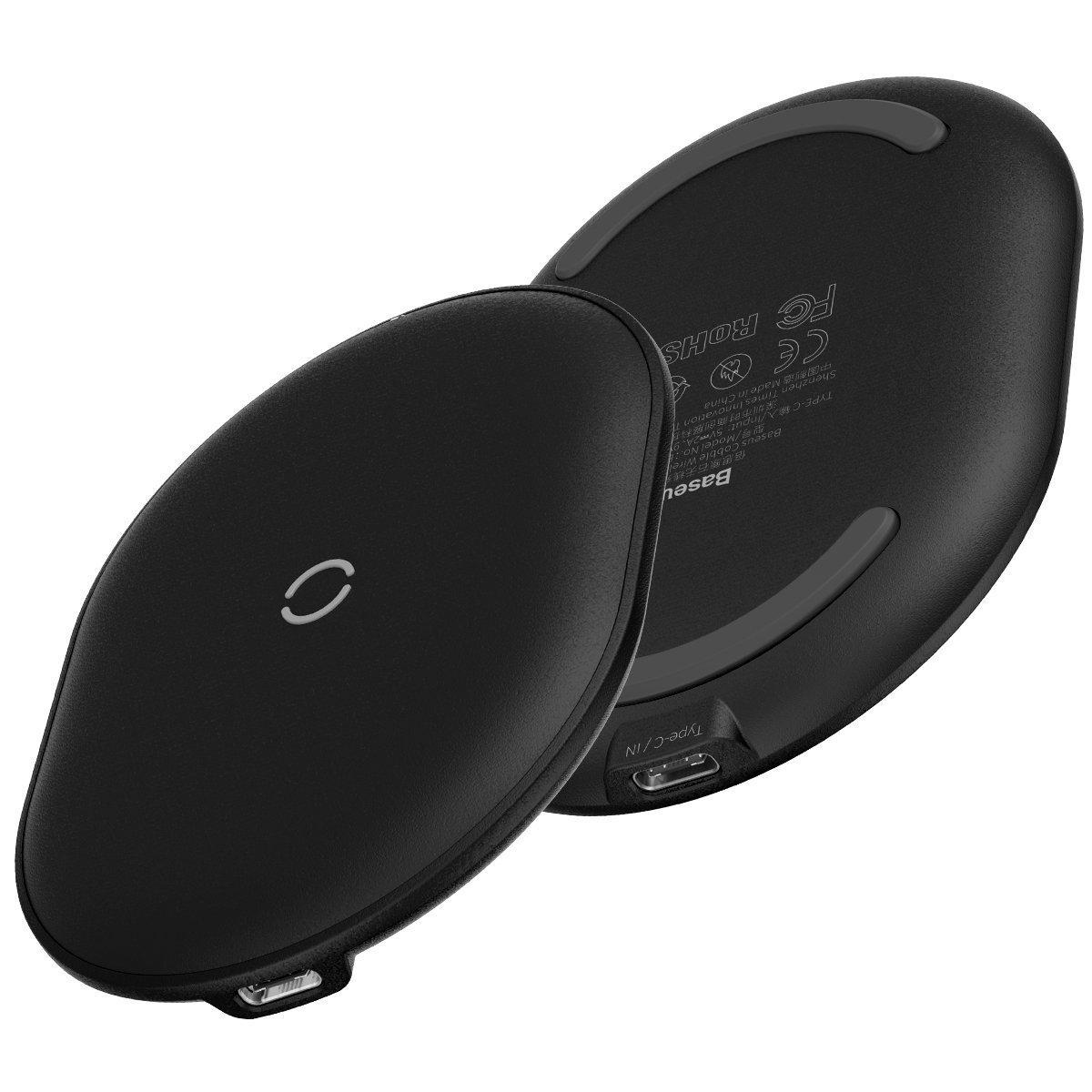 Belaidis indukcinis įkroviklis Baseus Cobble 15W - Juodas