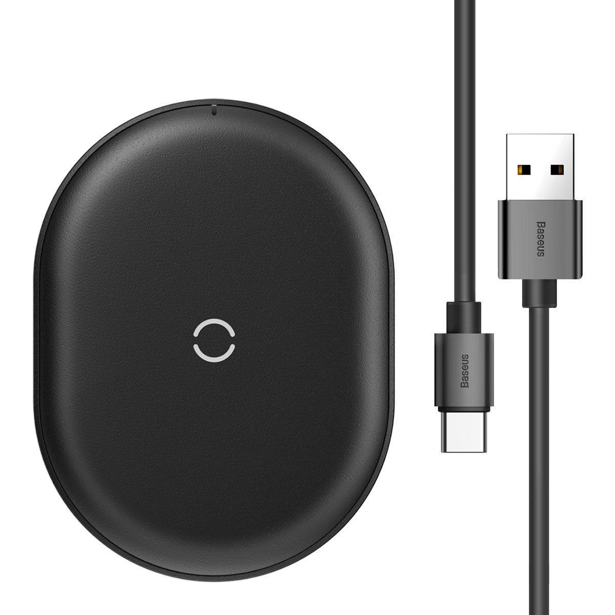 Belaidis indukcinis įkroviklis Baseus Cobble 15W - Juodas