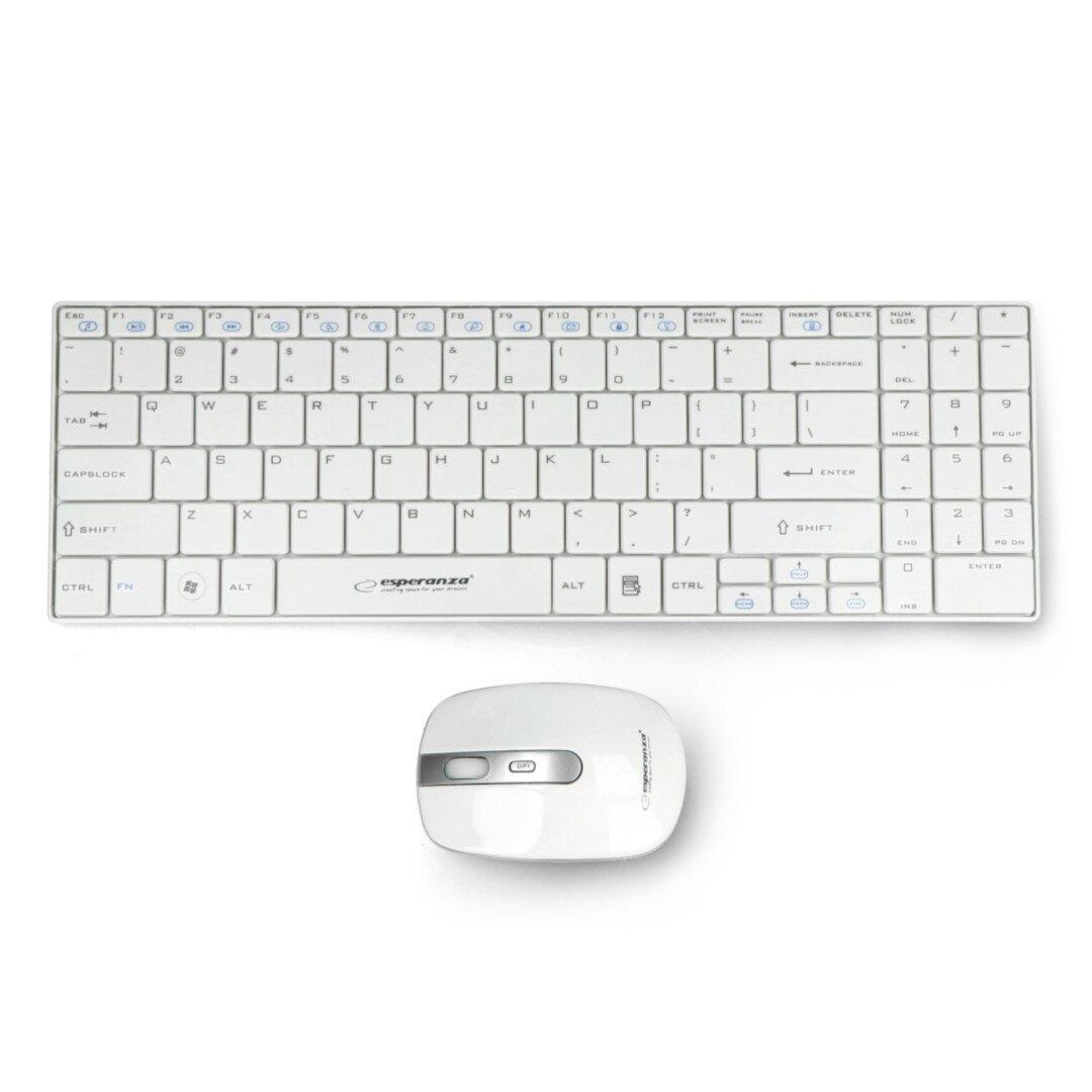 Belaidis rinkinys Esperanza EK122W Liberty USB klaviatūra ir