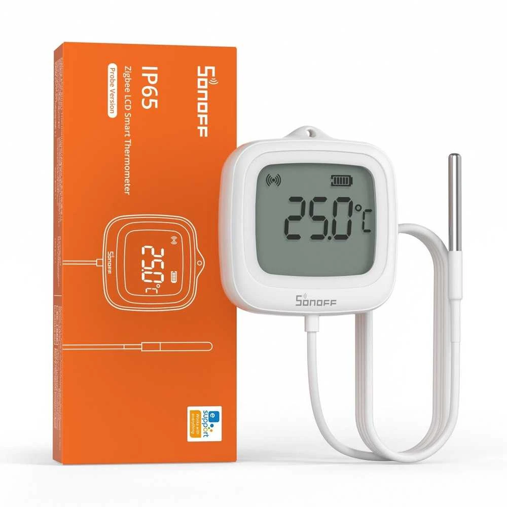 Sonoff SNZB-02LD Zigbee 3.0 temperatūros belaidis sensorius IP65