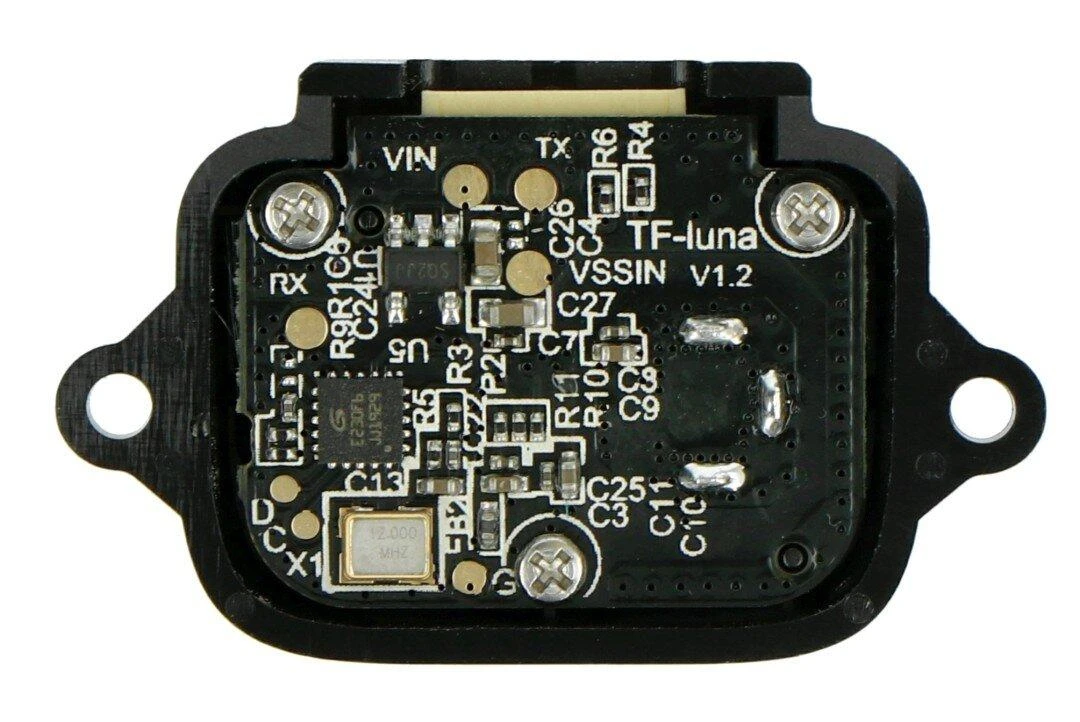 Benewake TF Luna lazerinio modulio vidinė elektronikos plokštė