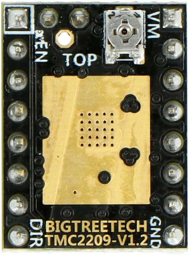 Bigtreetech TMC2209 v1.2 valdiklis - viršutinė pusė