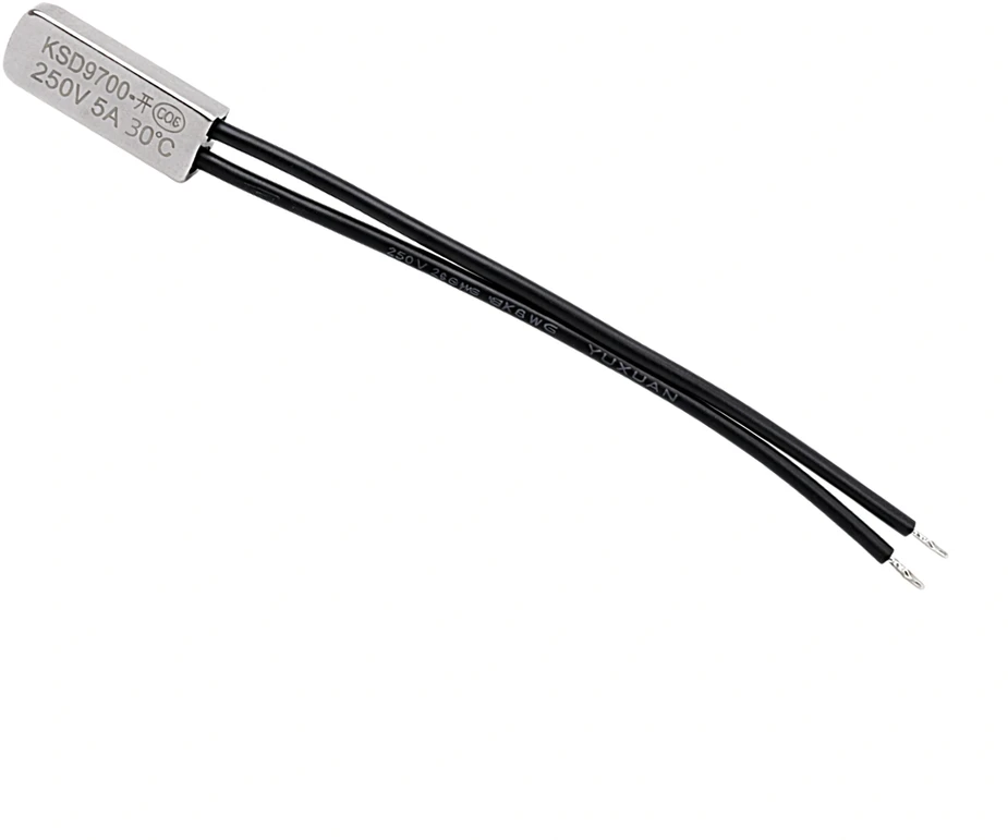 Bimetalinis termostatas KSD 9700 NC - 5A 250V 50℃ - normaliai uždaras termostatas - šiluminė apsauga