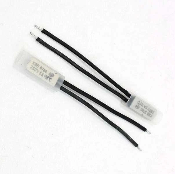 Bimetalinis termostatas KSD 9700 su laidais