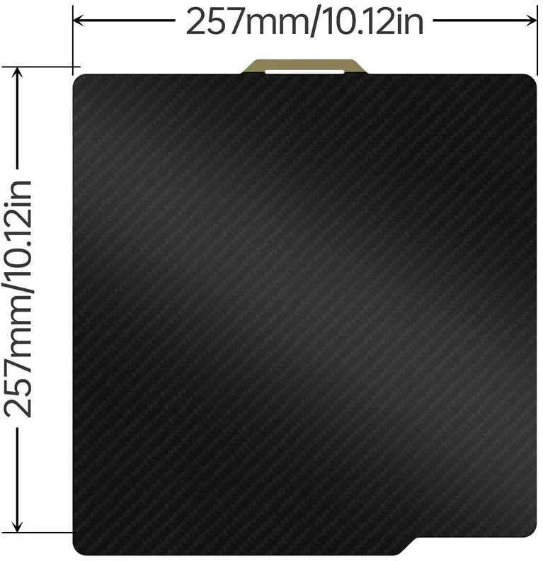 BIQU Panda PEI + PET CF dvipusė magnetinė plokštė – Bambu Lab P1 / P2S / X1 / A1 – 257×257mm