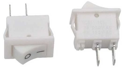 Oem Bistabilus svirties jungiklis KCD11 - baltas - 21x15mm - ON/OFF jungiklis 230V - 2PIN