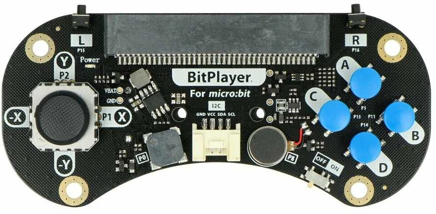BitPlayer žaidimų pultas su analogine svirtimi ir mygtukais