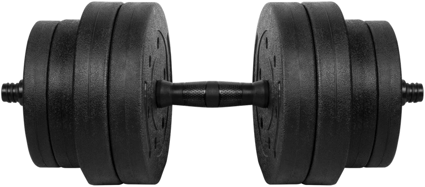 Bituminiai reguliuojamo svorio hanteliai 1x20kg REBEL ACTIVE