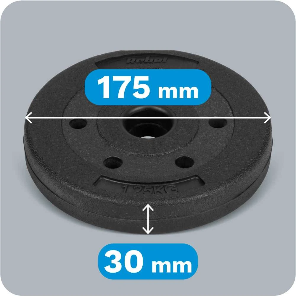 Bituminių apkrovų rinkinys 4x1.25kg, skylė 31mm, REBEL ACTIVE