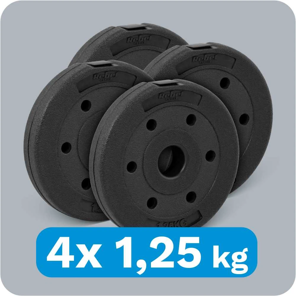 Bituminių apkrovų rinkinys 4x1.25kg, skylė 31mm, REBEL ACTIVE