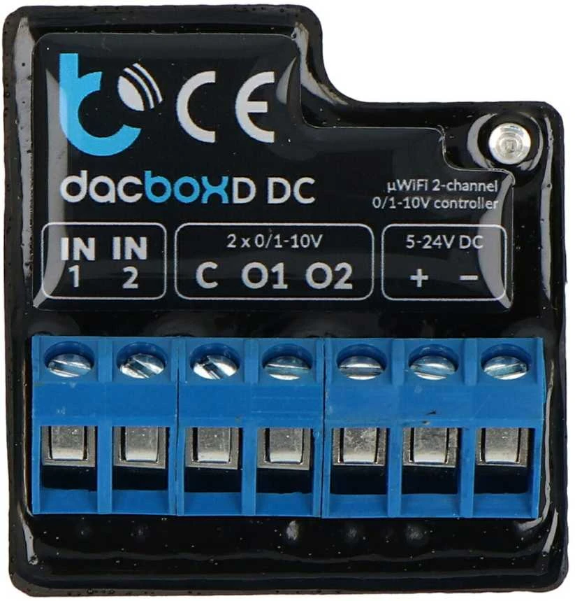 BleBox dacBoxD DC - 2 kanalų WiFi valdiklis - reguliatorius/greičio reguliatorius - 5-24V - Android/iOS programa