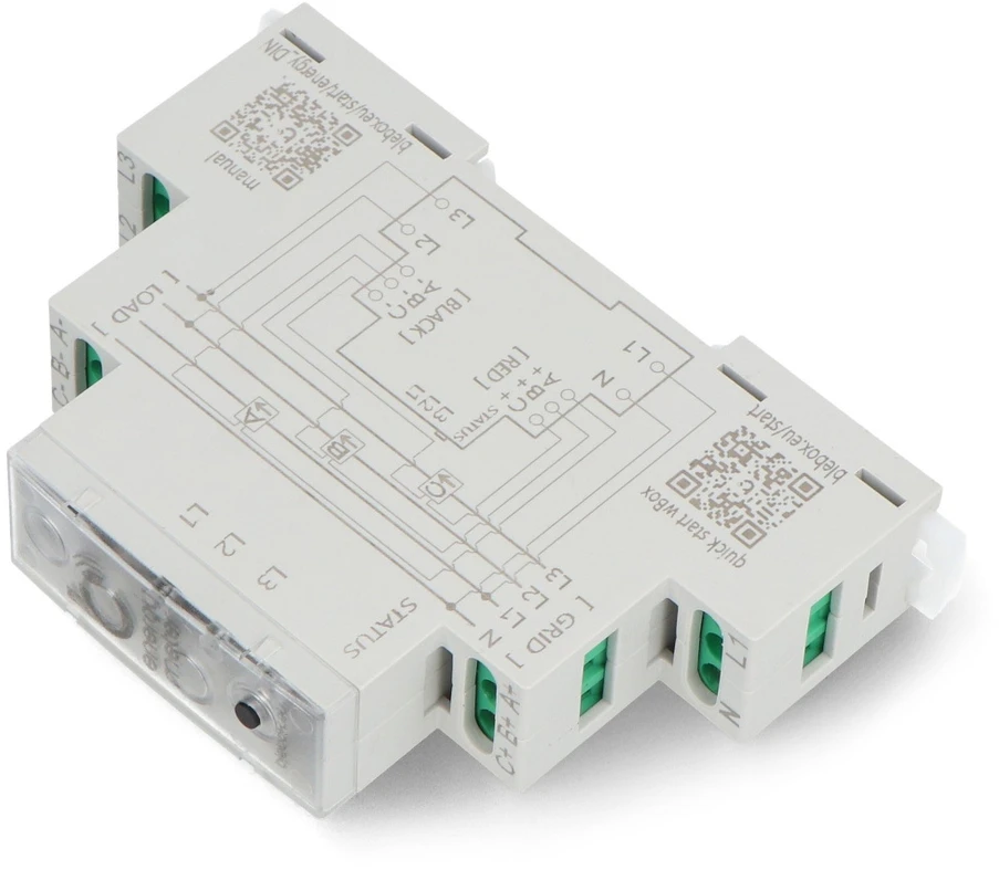 BleBox energyMeter DIN – vienfazis / trifazis dvikryptis WiFi energijos skaitiklis