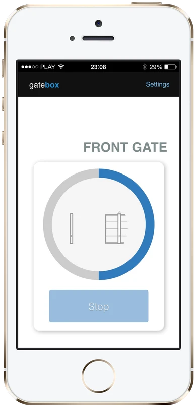 BleBox GateBox – WiFi vartų valdiklis – Android/iOS programa