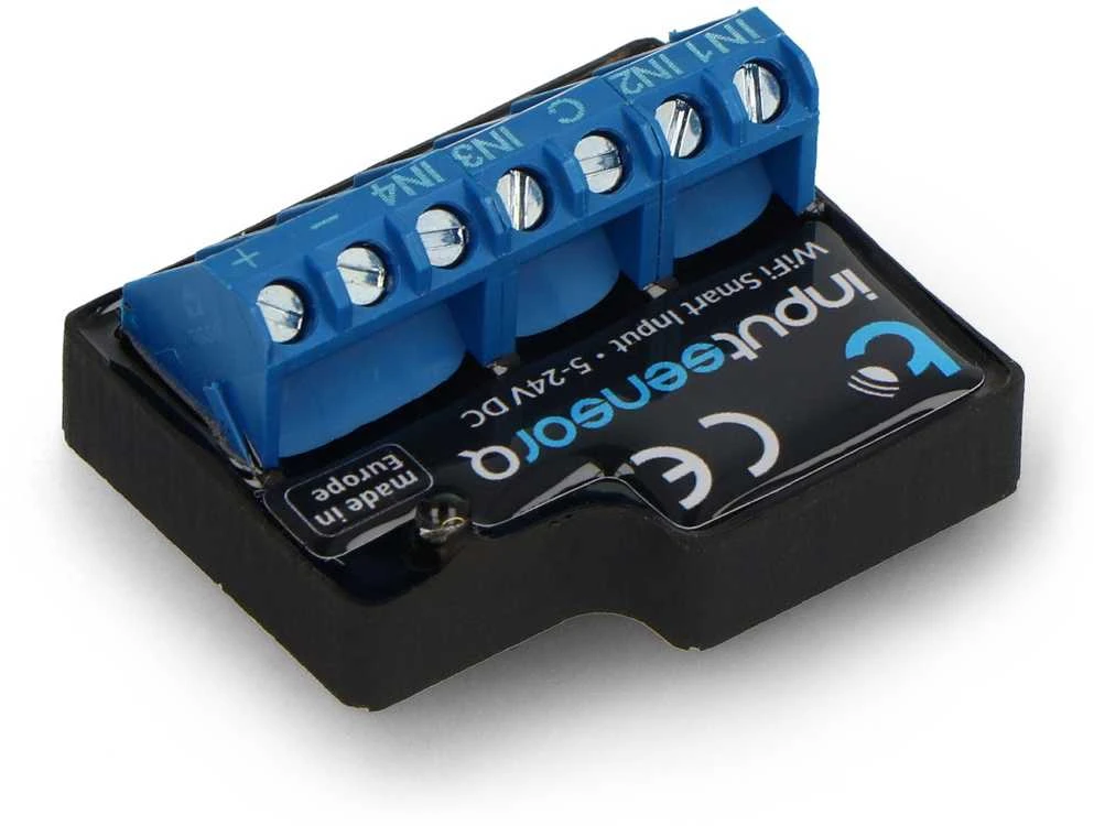 BleBox inputSensorQ – 4 kanalų WiFi įvesties modulis, 5–24 V nuolatinė srovė