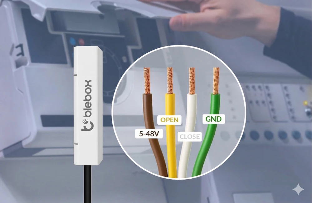BleBox openSensor – išmanusis durų ir langų atidarymo jutiklis su WiFi ryšiu – antracito spalvos