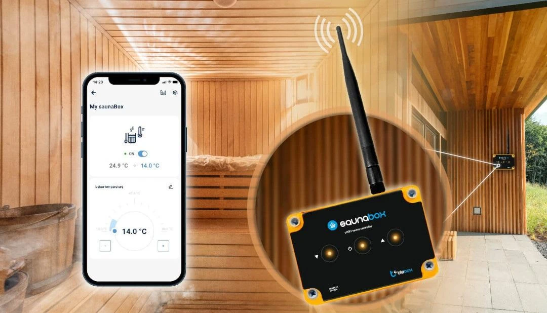 BleBox saunaBox Pro - WiFi pirties valdiklis - Android / iOS programa