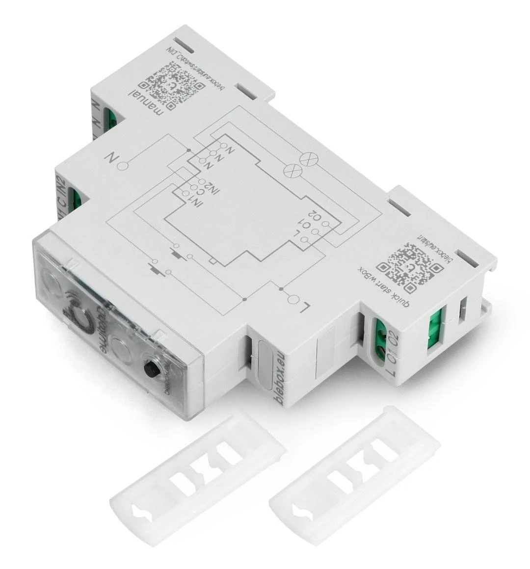 BleBox SwitchBoxD DIN - 2 kanalų relė 230 V WiFi - Android / iOS programa