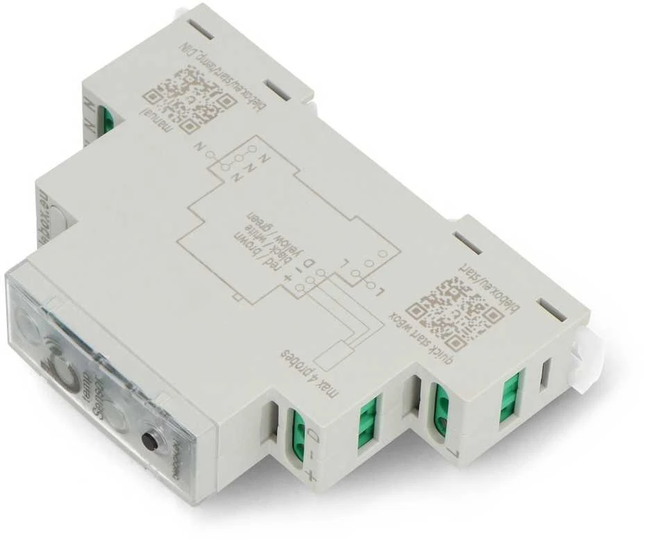 BleBox tempSensor DIN – temperatūros jutiklis 230 V AC – WiFi – Android / iOS programėlė