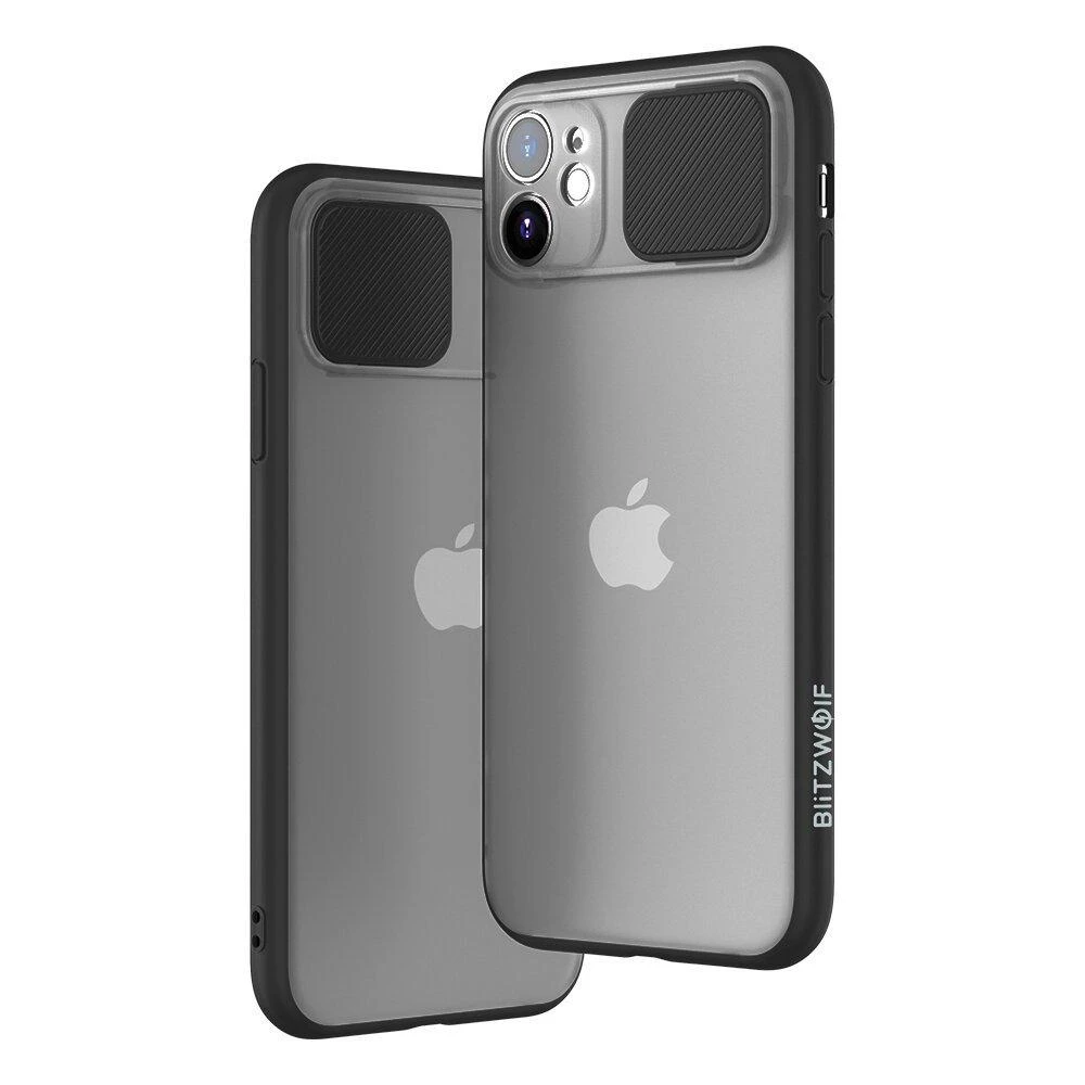 Riposo BlitzWolf BW-AY2 apsauginis dėklas su slankiu objektyvo dangteliu, skirtas iPhone 11