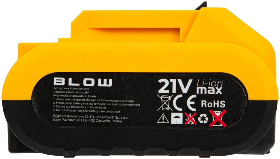BLOW 21V pūstuvo akumuliatorius