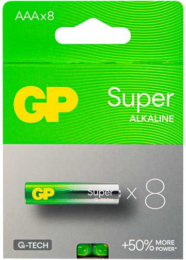 Blow AAA 1.5 LR3 GP SUPER šarminė baterija 8 vnt