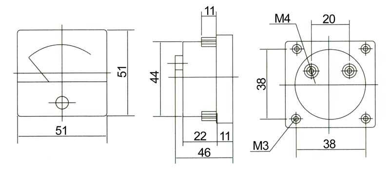 Blow Analoginis matuoklis voltmetras kw.20V