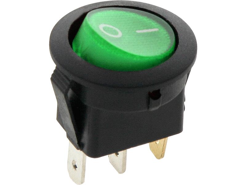 Blow Apvalus apšviestas jungiklis 12V