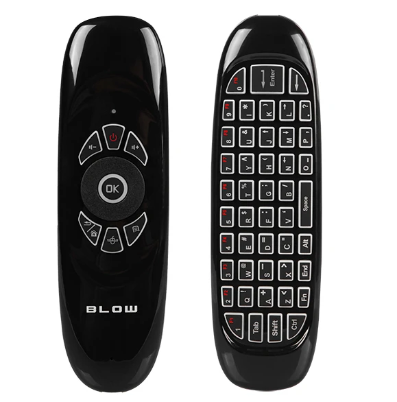 Blow KS-3 belaidė klaviatūra - išmanusis nuotolinio valdymo pultas - juodas