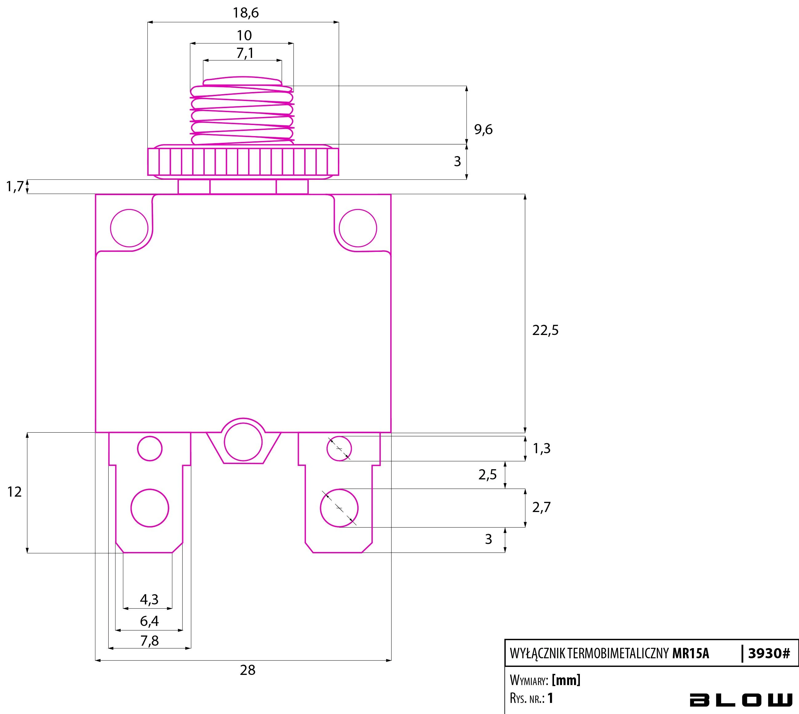 Blow Bimetalinis grandinės pertraukiklis MR1 10A