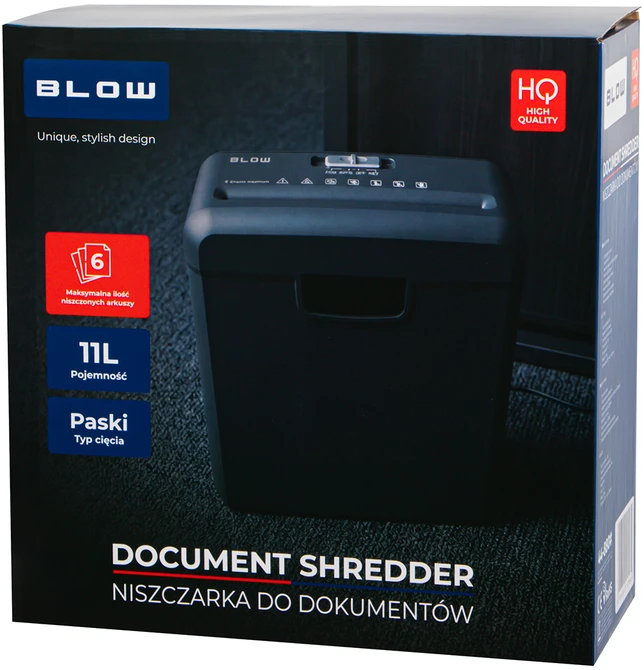 BLOW dokumentų smulkintuvas