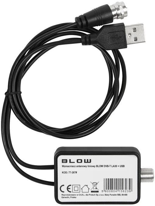 BLOW DVB-T LA30 linijinis antenos stiprintuvas + USB