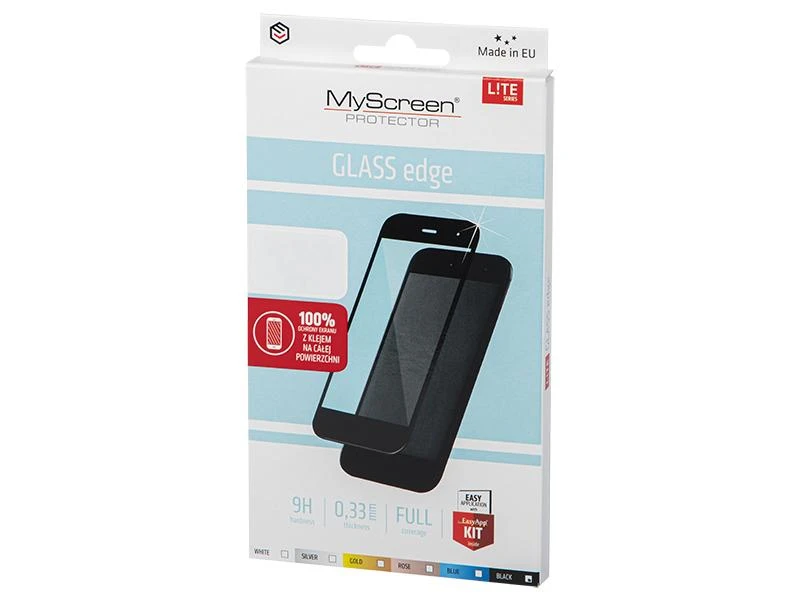 LCD apsauginis stikliukas MyScreen Lite Edge Full Glue Huawei P40 juodas