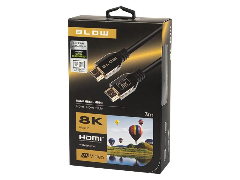 Blow 8K HDMI kabelio pakuotė