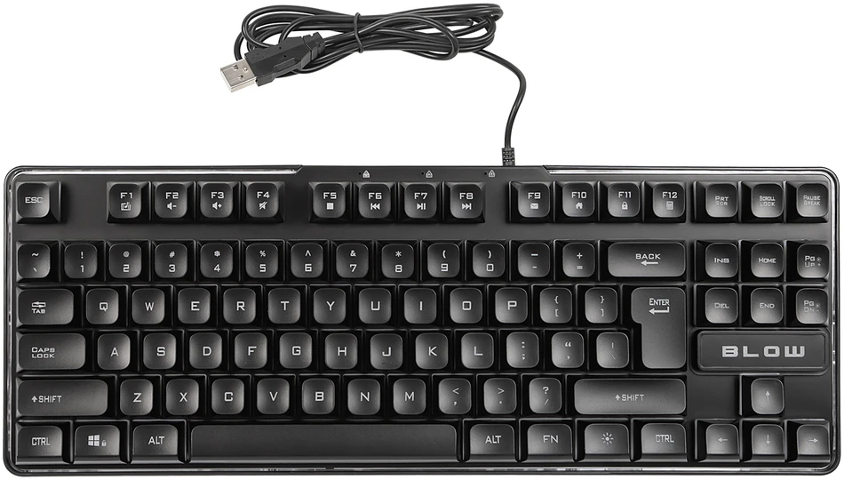 BLOW HEROS USB klaviatūra, juoda