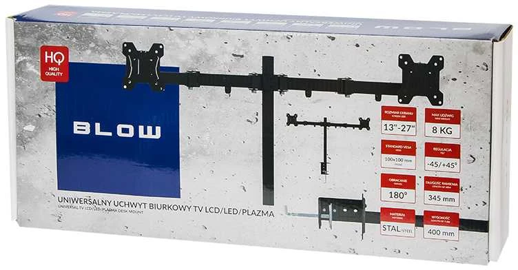 Blow HQ LCD televizoriaus laikiklis 13"-27" dvigubam stalui.