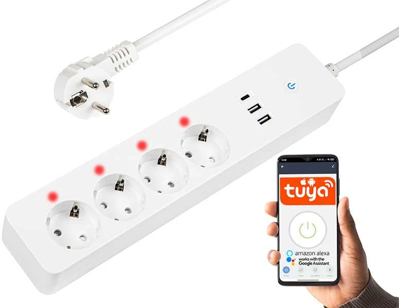 Blow Išmanioji maitinimo juosta 1.5 m 2xUSB+USB-C WiFi TUYA