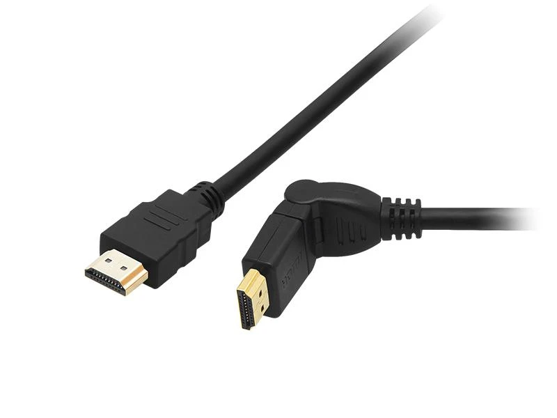 HDMI laidas su kampine jungtimi 3m