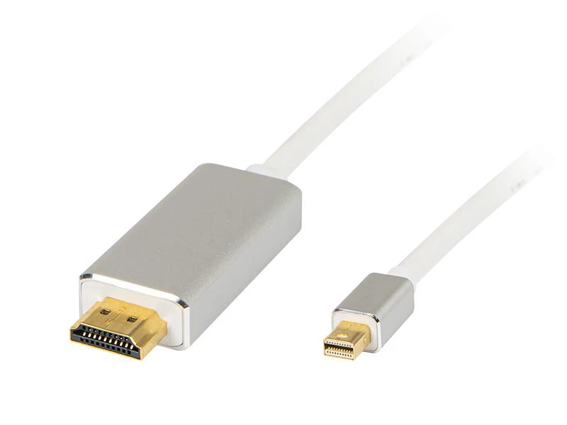 Mini DisplayPort į HDMI perėjimas su pilku korpusu