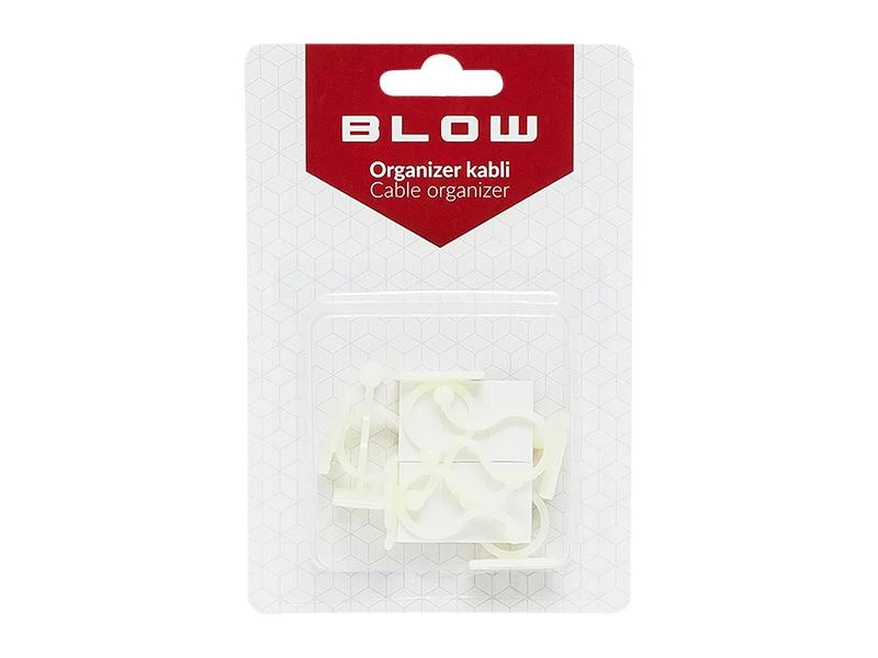Blow Kabelių organizatorius - lipnus susuktas baltas - 6vnt