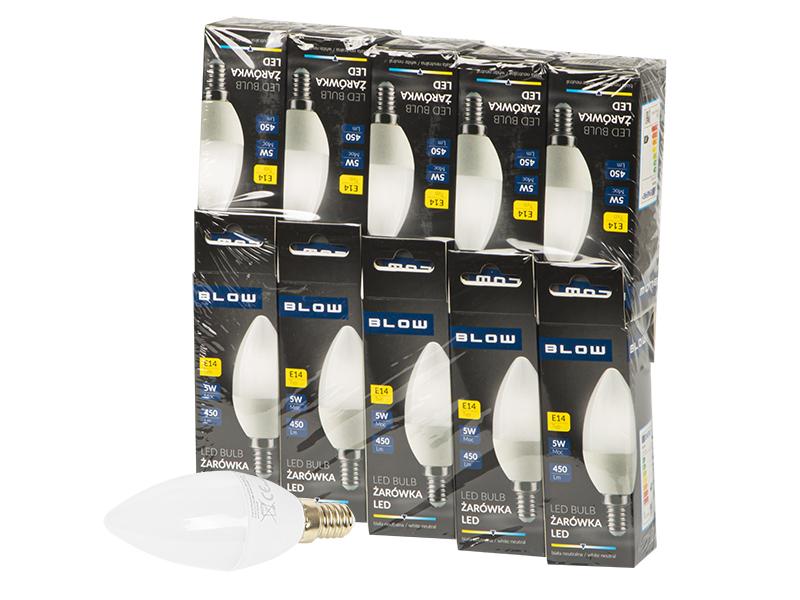 Blow LED lemputė E14 C37 ECO 5W - 10vnt